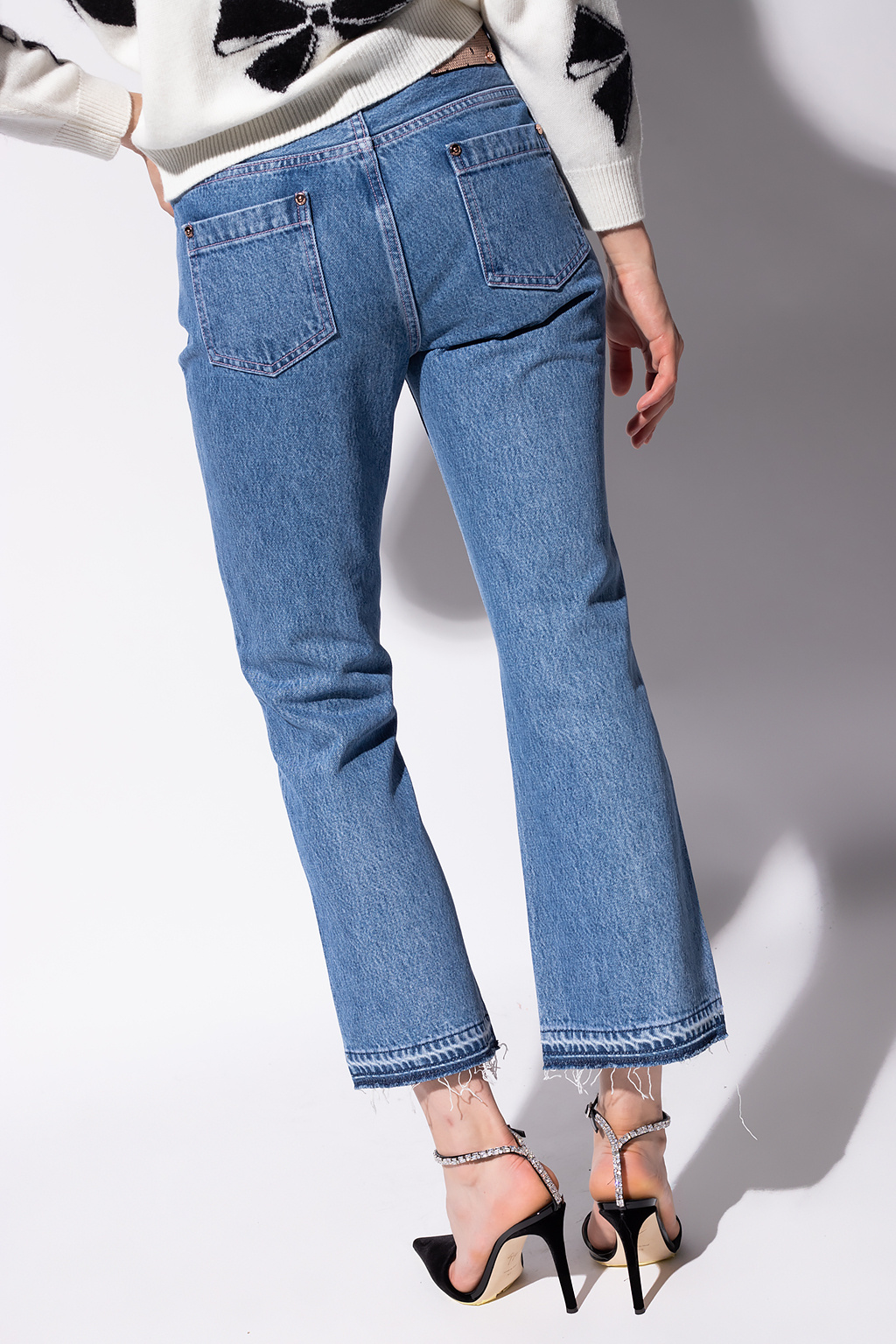 SchaferandweinerShops MK - Blue Jeans with logo Red